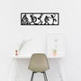 Wallity Musicians Escultura de Pared de Metal Negra